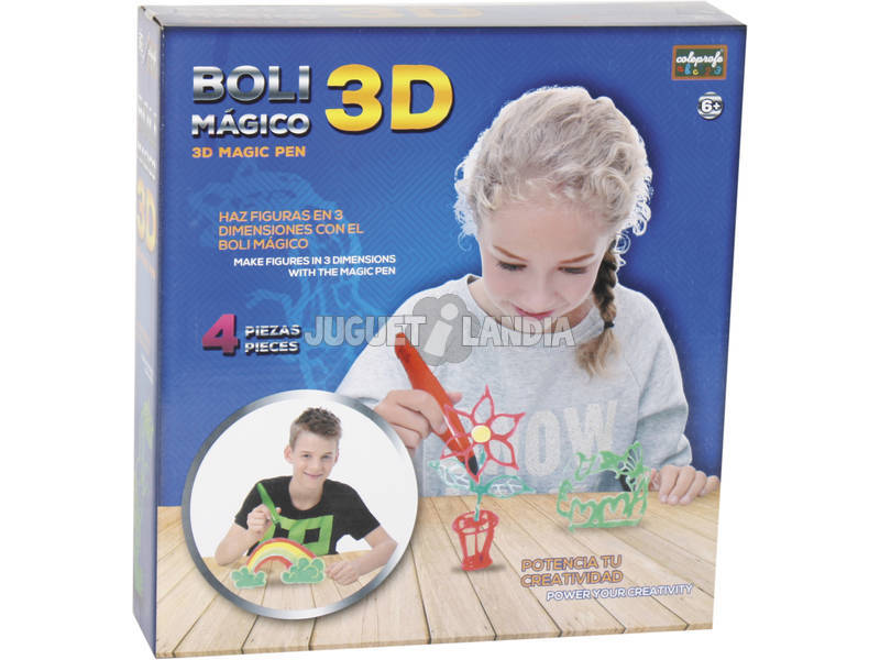 Manualidades Caneta Mágica Figuras 3D Com 3 Cores