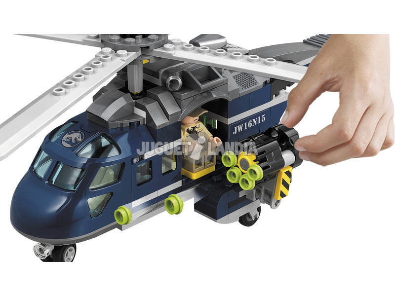 Lego Jurassic World Inseguimento sull'Elicottero di Blue 75928