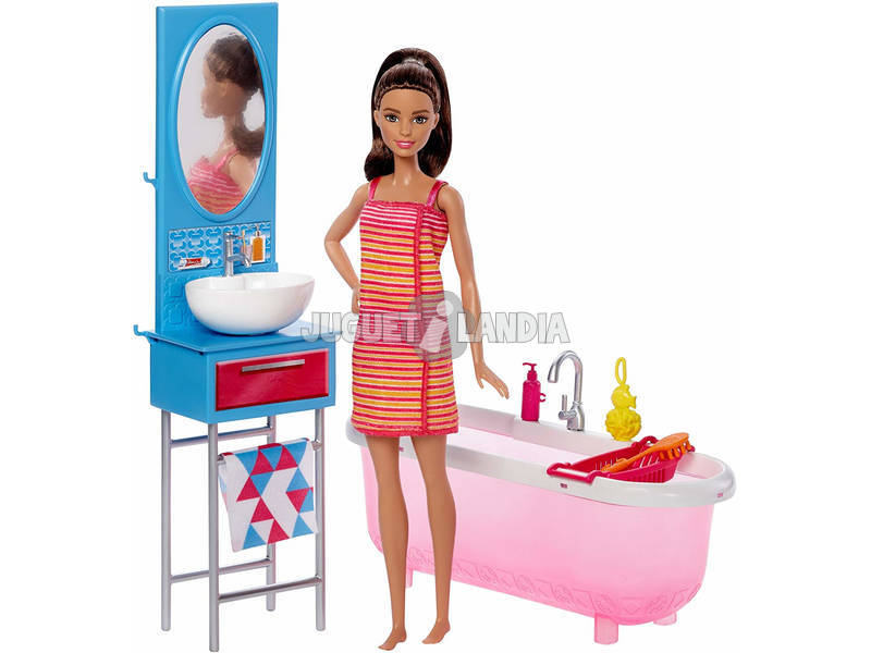 Barbie Conjuntos Mobiliario y Muñeca Mattel DVX51