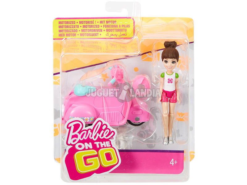 Barbie On The Go Puppe Mit Mini Fahrzeug Sortiment MattFHV76