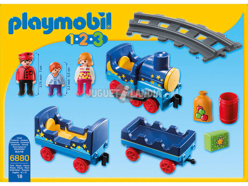 Playmobil 1,2,3 Zug mit Routen 6880
