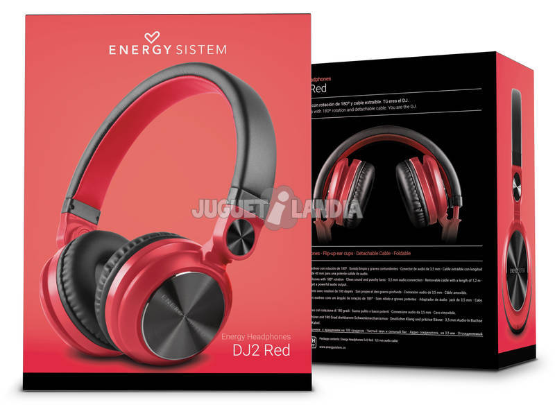  Auriculaires Energy Headphones DJ2 Red