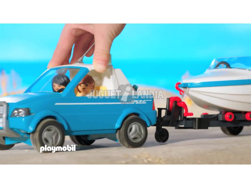 Playmobil Pick Up avec Bateau