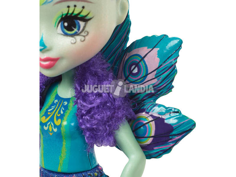 Bambola Enchantimals Patter Peacock con Cucciolo Mattel 