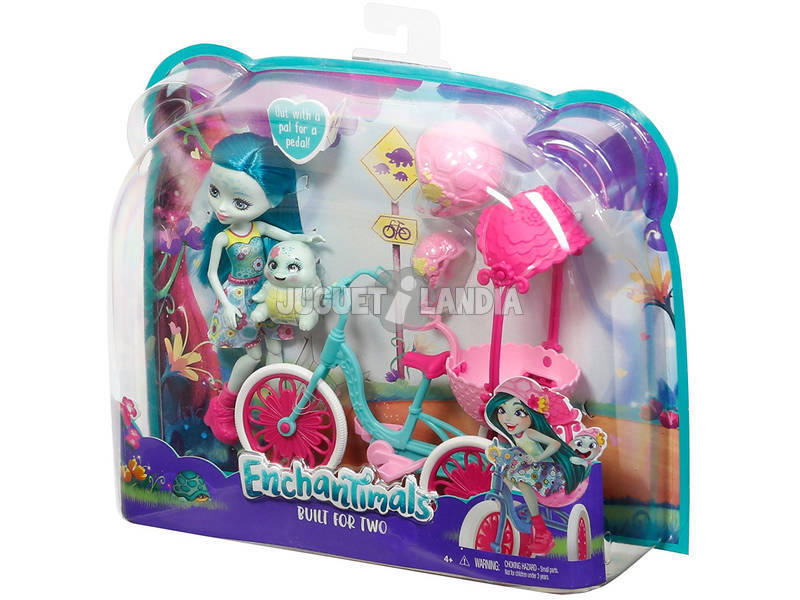 Enchantimals Bambola Con Tartaruga E Bicicletta Mattel FCC65
