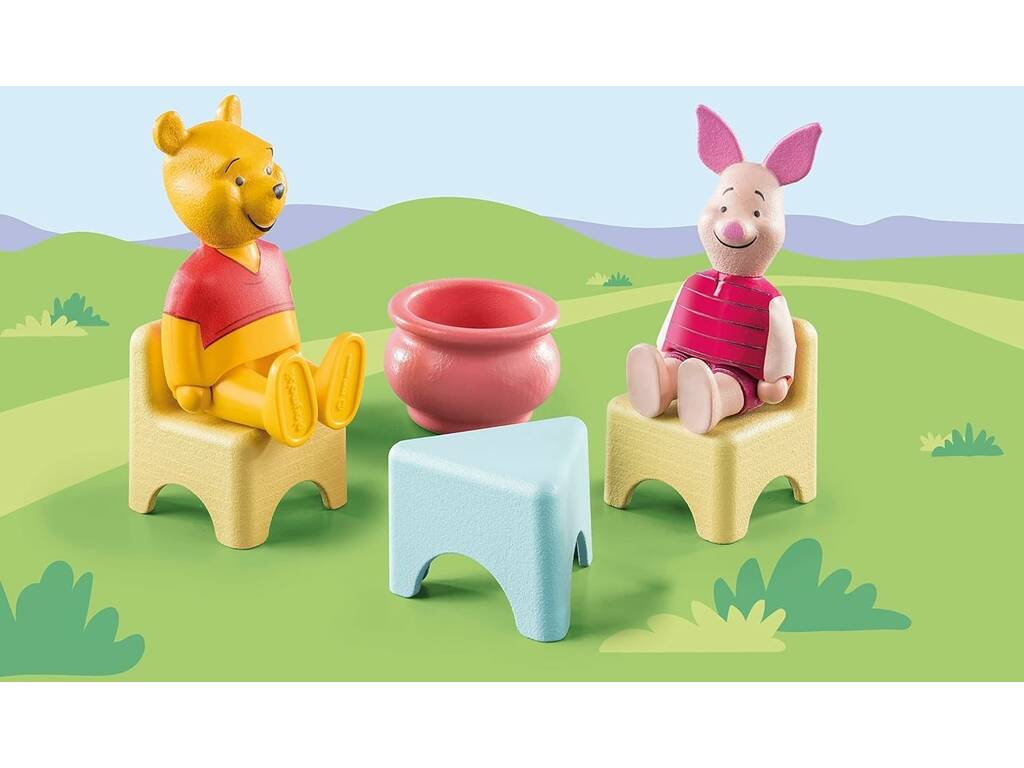Playmobil 1,2,3 Disney Winnie The Pooh et Piglet Playmobil Maison de l'arbre 71316