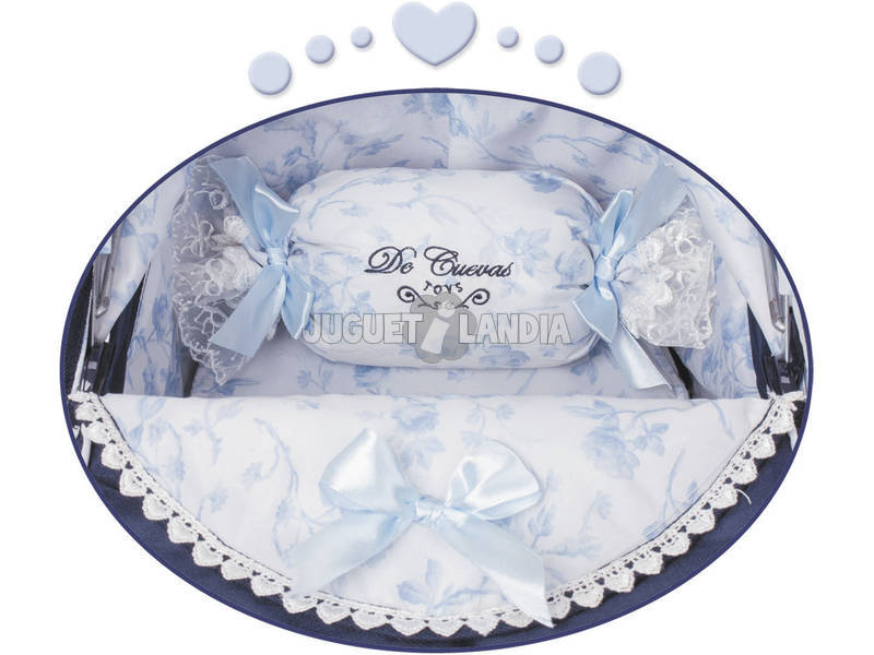 Carrozzina Pieghevole per Bambole Blu Classic Romantic Decuevas 81025