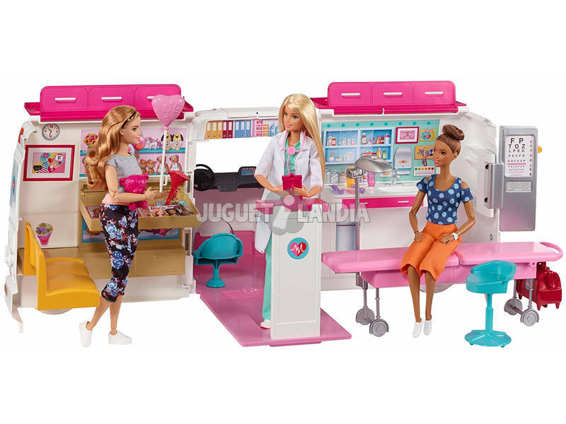 Barbie Ambulanz Krankenhaus 2 in 1 Mattel FRM19