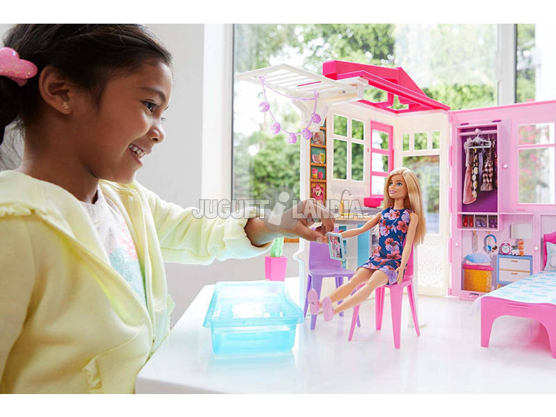 Barbie Maison de Barbie avec Accessoires Mattel FXG55