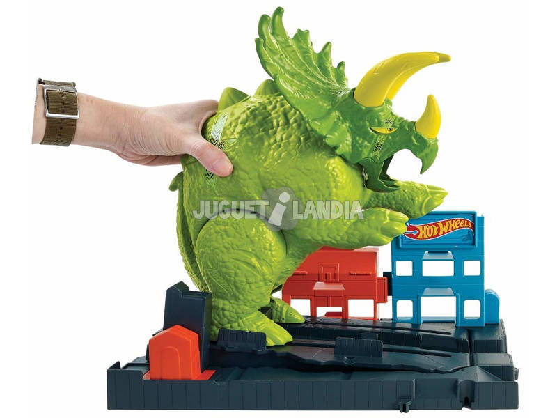 Hot Wheels City Ataque del Triceratops Mattel GBF97