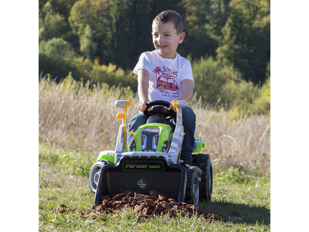 Tracteur Farmer Max avec remorque Smoby 710109 