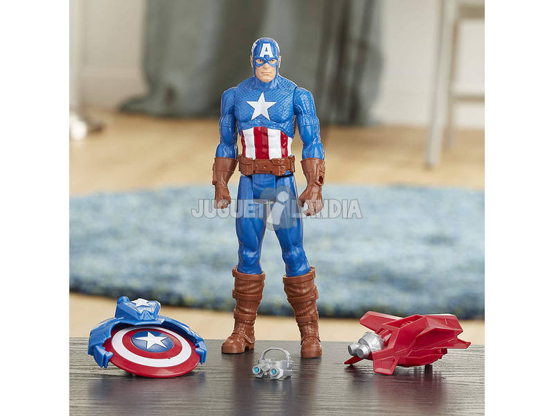 Avengers Figura Titan con Accessori Capitan America Hasbro E7374