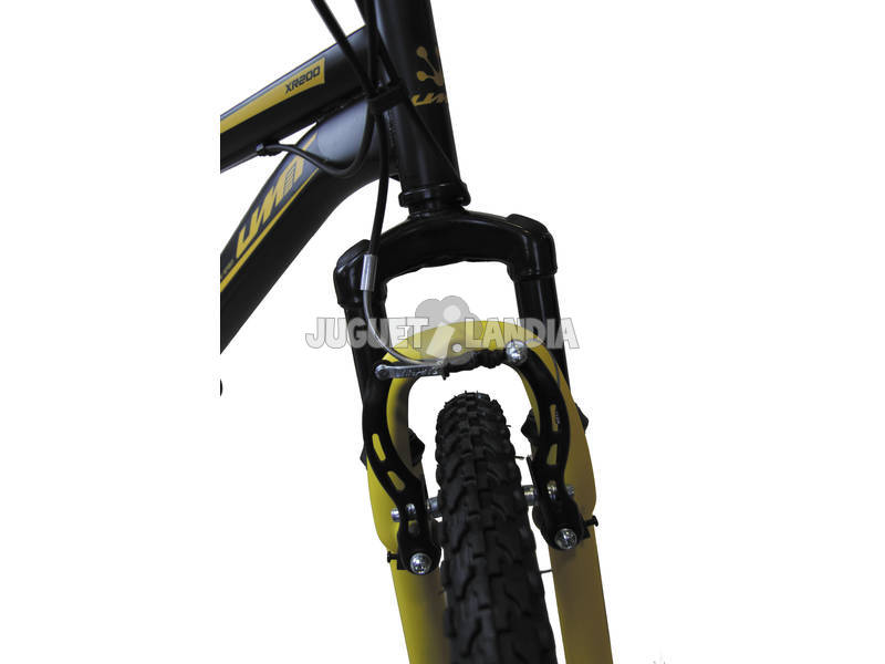Bicicleta XR-200 Preta e Laranja com Cambio Shimano 6v e Suspenção Dianteira Umit 2070CS-76