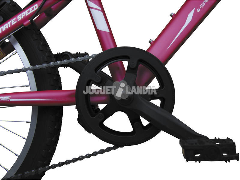 Bicicletta XR-200 Rosa con Cambio Shimano 6v Sospensione Anteriore e Cesta Umit 2071CS-3