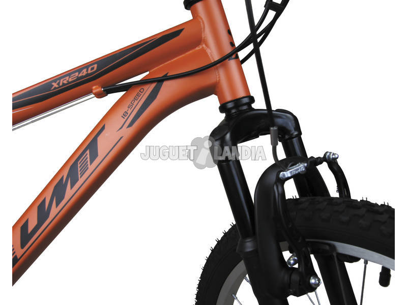 Bicicleta XR-240 Laranja com Cambio Shimano 18v e Suspenção Dianteira Umit 2470CS-6
