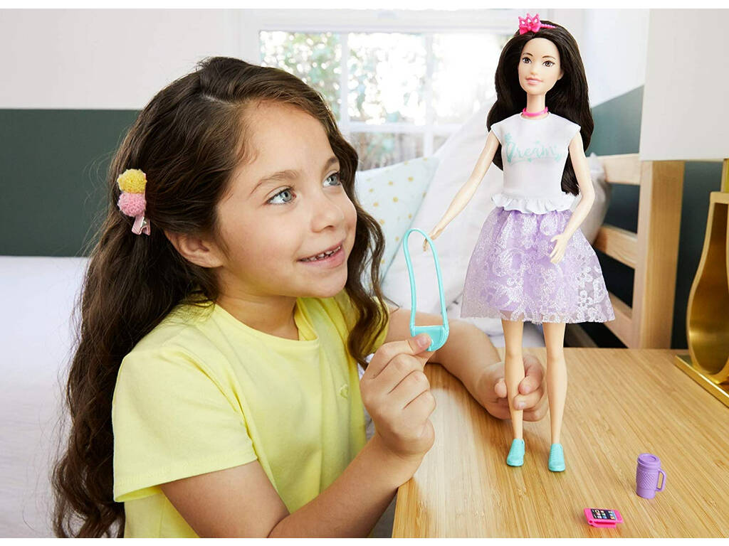 Princess Adventure Fantasie Puppe Lila Mattel GML71