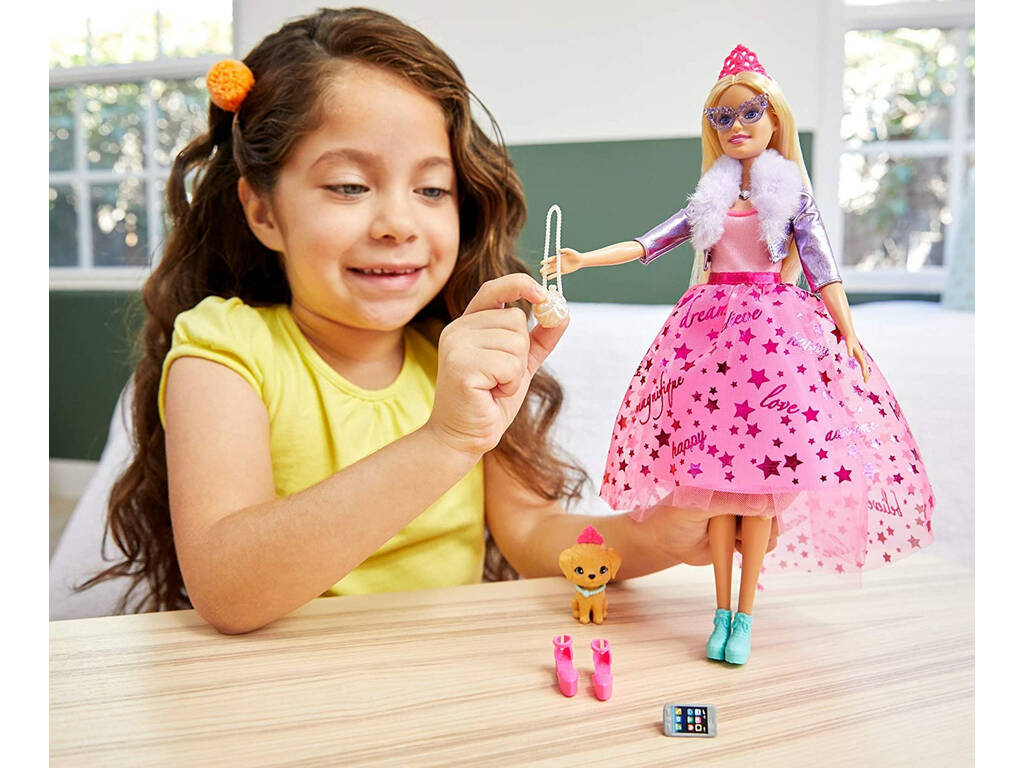 Barbie Princesa Deluxe Rosa Mattel GML76