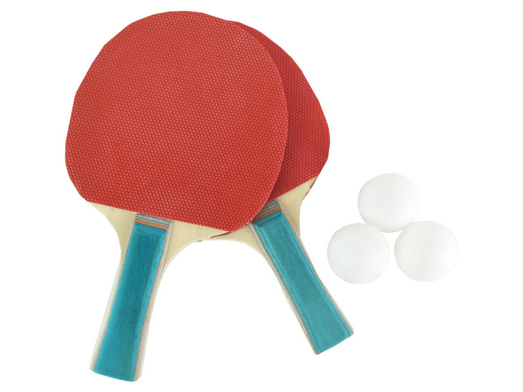 Kit Ping-Pong con 2 Raquettes, 3 Balles et Filet extensible