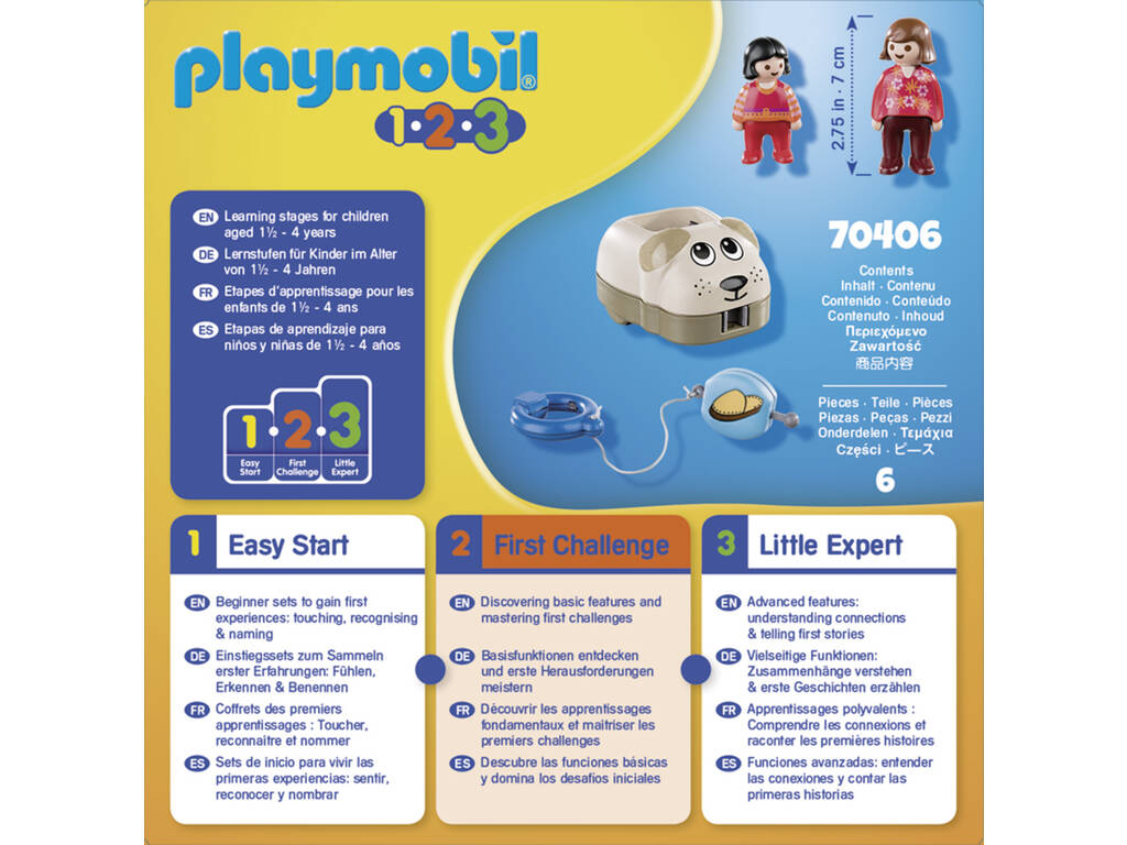 Playmobil 1.2.3 Il mio cane 70406