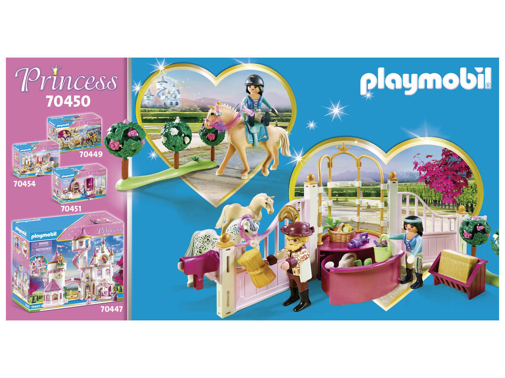 Playmobil Principessa Lezioni di equitazione alla stalla 70450