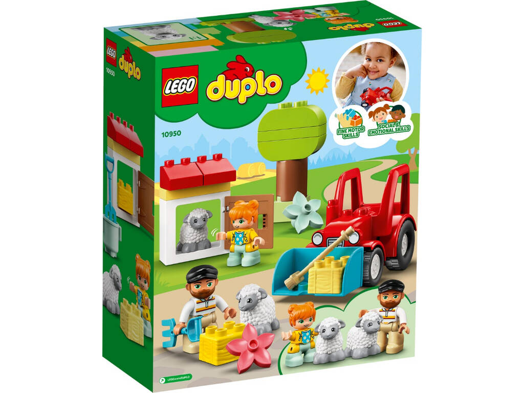 Lego Duplo Tractor y Animales de la Granja 10950 Juguetilandia