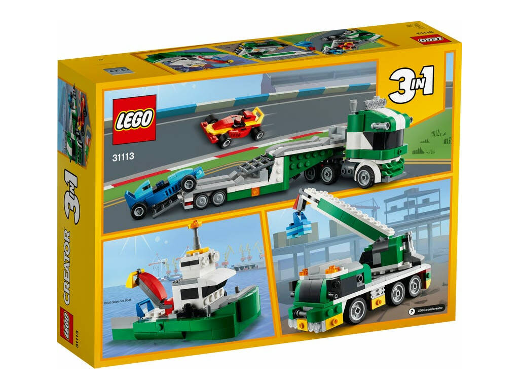 Lego Creator auto da corsa trasporto 31113