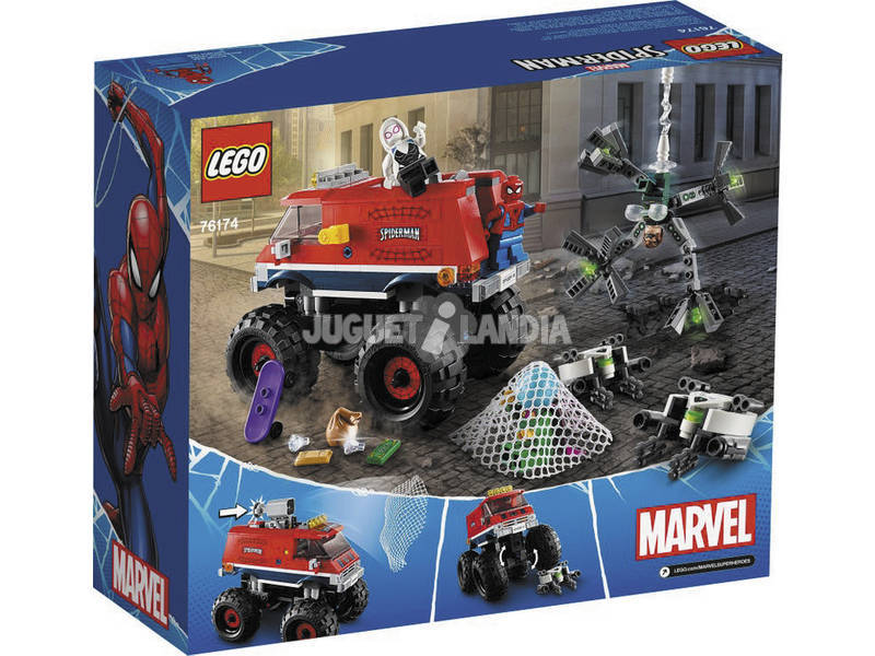 Lego Super Heróis Marvel Monster Truck de Spiderman vs. Mysterio 76174
