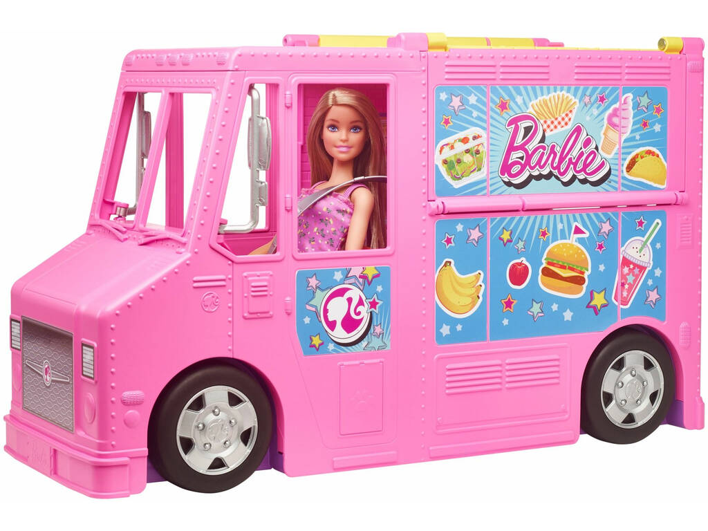 Barbie e Irmãs Veículo Restaurante com Acessórios Mattel GWJ58