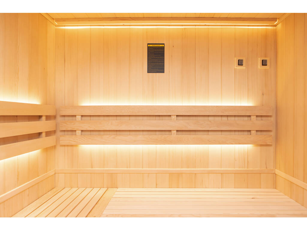 Sauna tradizionale Sense 4 posti Pacchetto completo Poolstar SN-SENSE-4PK