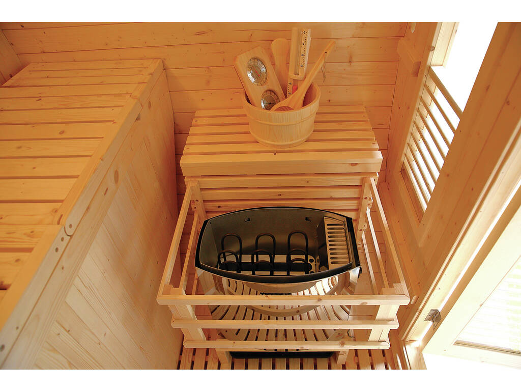 Sauna de Exterior Gaïa Bella de 3 Plazas de 220x205x160 cm