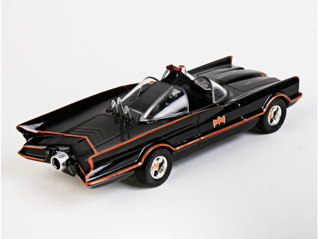 Batman Auto Batmovile Metallo 1:32 1966 Classic TV Con Figura Batman Simba 253213002