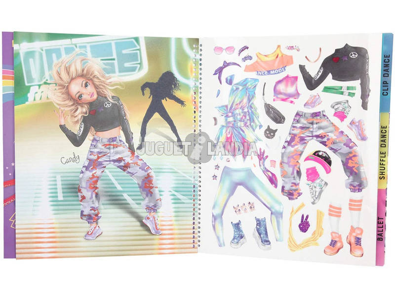Top Model Dance libro da colorare e creare Depesche 11453
