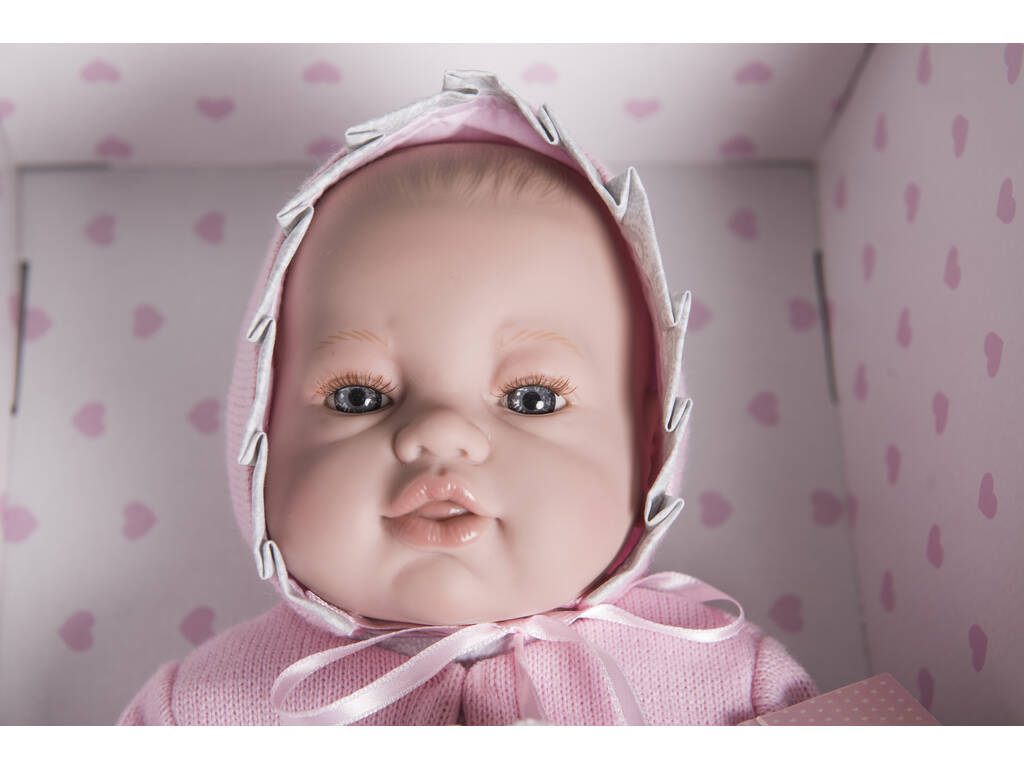 Bambola neonata 42 cm. Giacca e vestito a maglia Berbesa 5104