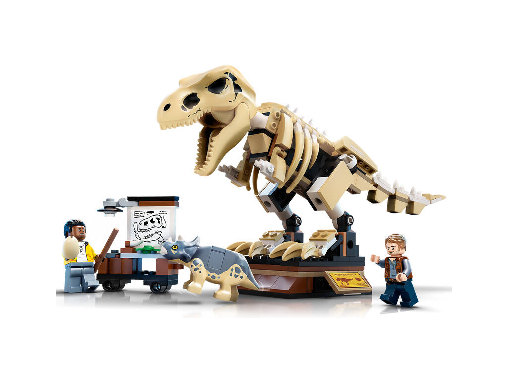 Lego Jurassic World Exposition de dinosaures T. Rex fossilisés 76940