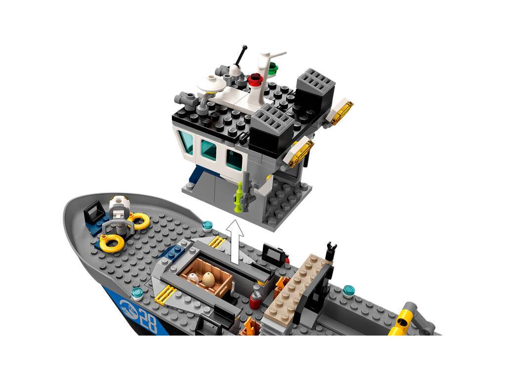 Lego Jurassic World Baryonyx Dinosaur Ship Escape 76942