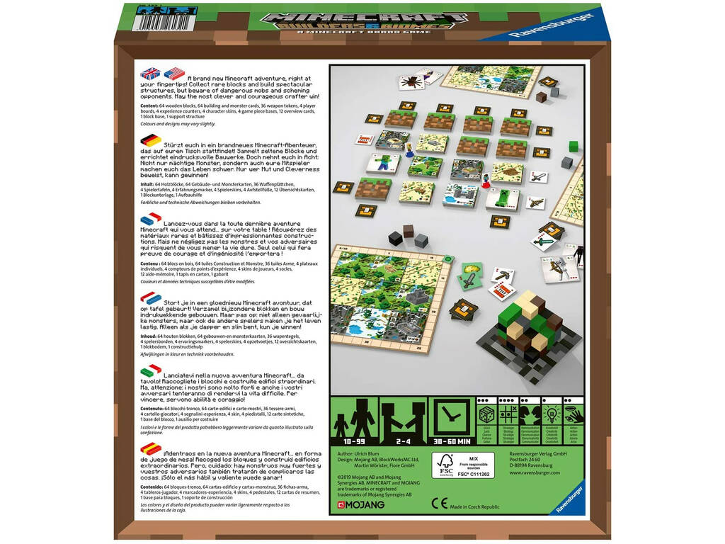 Minecraft Jogo de Mesa Builders & Biomes Ravensburger 26132