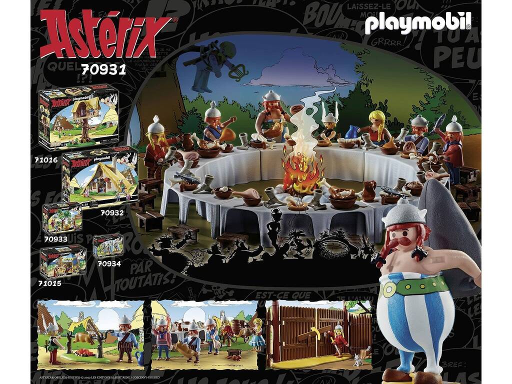 Playmobil Astérix Banquete de la Aldea 70931