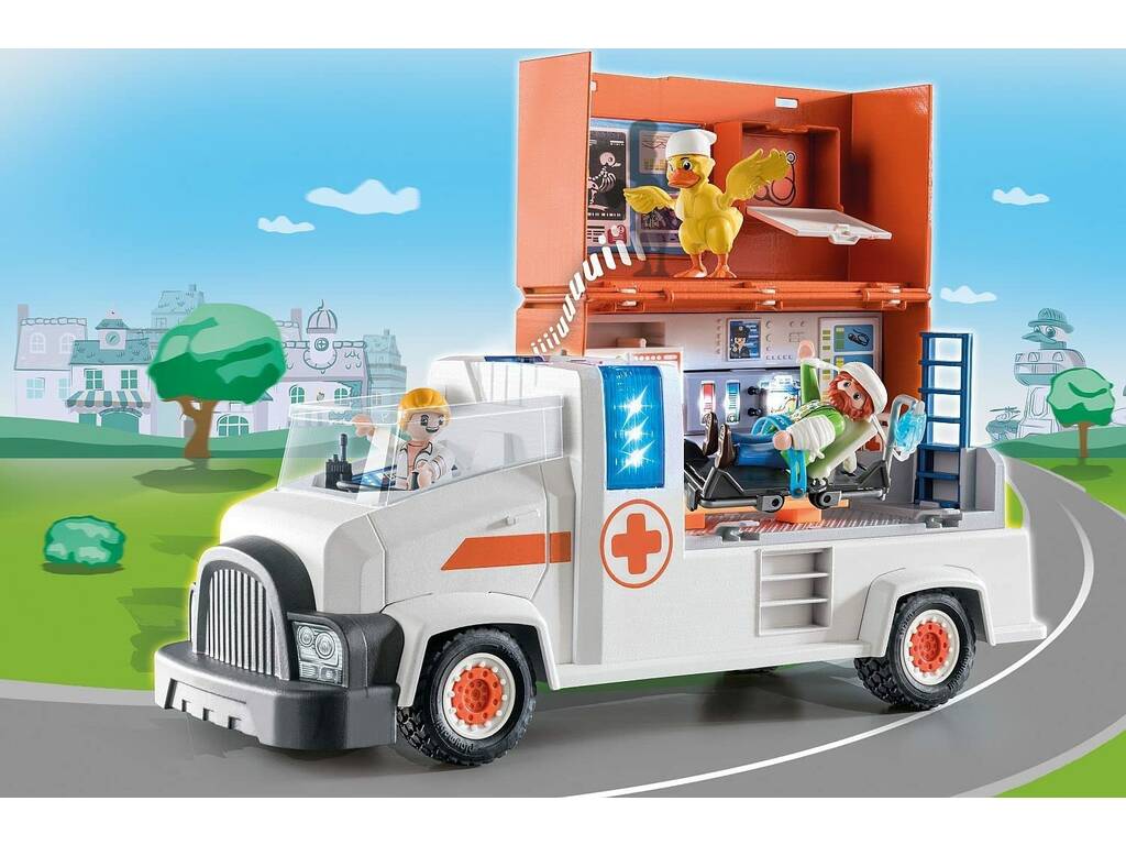 Playmobil Duck On Call Caminhão Ambulância 70913