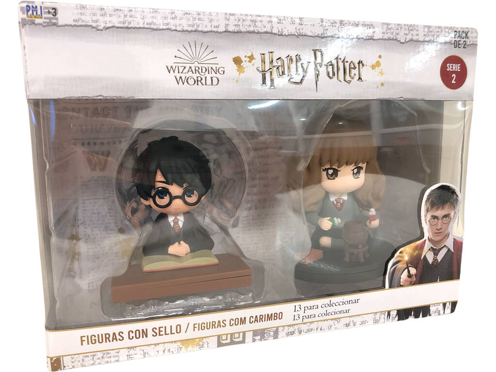 Harry Potter Série 2 Pack 2 Figurines 8 cm. avec Tampon Bizak 6411 5016