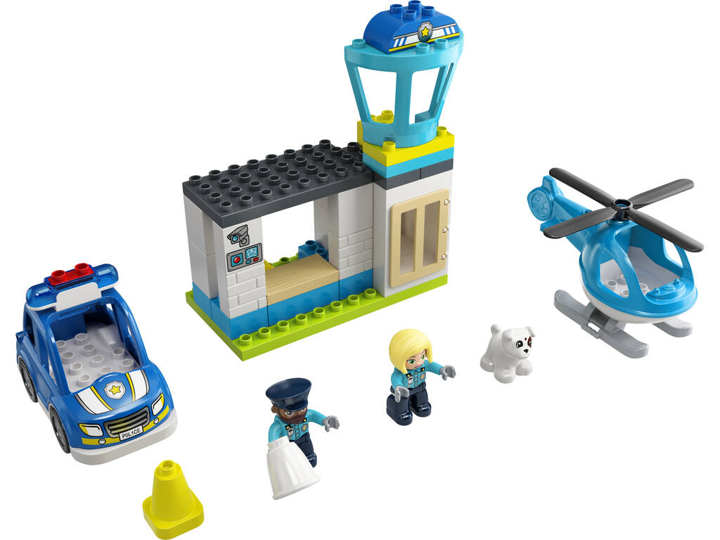 Lego Duplo Comisaría de Policía y Helicóptero 10959