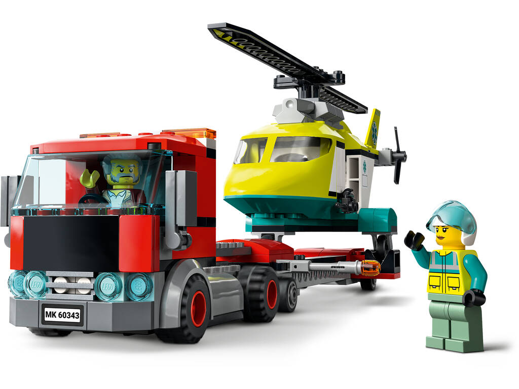 Lego City Trasporto Elicottero di Salvataggio 60343