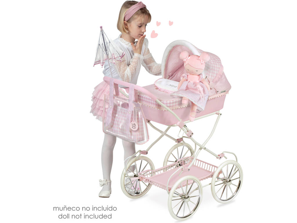 DeCuevas Nice Chariot de poupées pliable avec parasol 81046