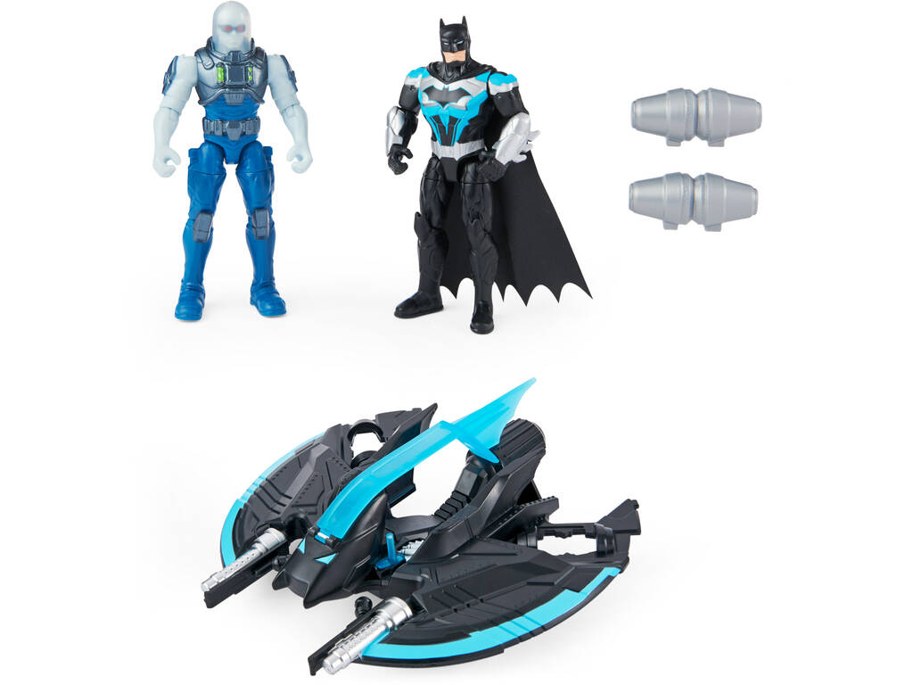 Batman Veículo Batwings com Duas Figuras Batman e Mr. Freezee Spin Master 6063041