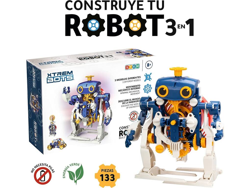 Xtrem Bots Construisez Votre Robot 3 En 1 World Brands XT3803026 