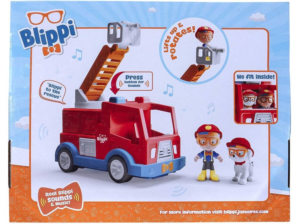 Blippi Toy Partner Camion de pompiers BLP0159