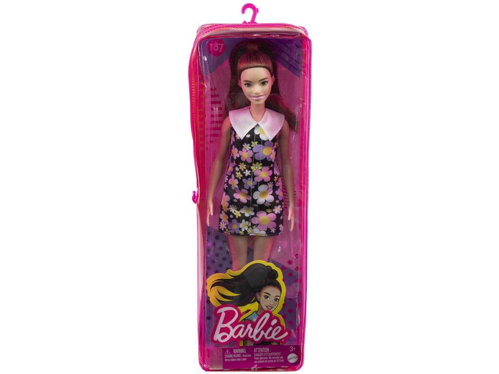 Barbie Fashionista Vestido Margaritas Con Audífono Mattel HBV19