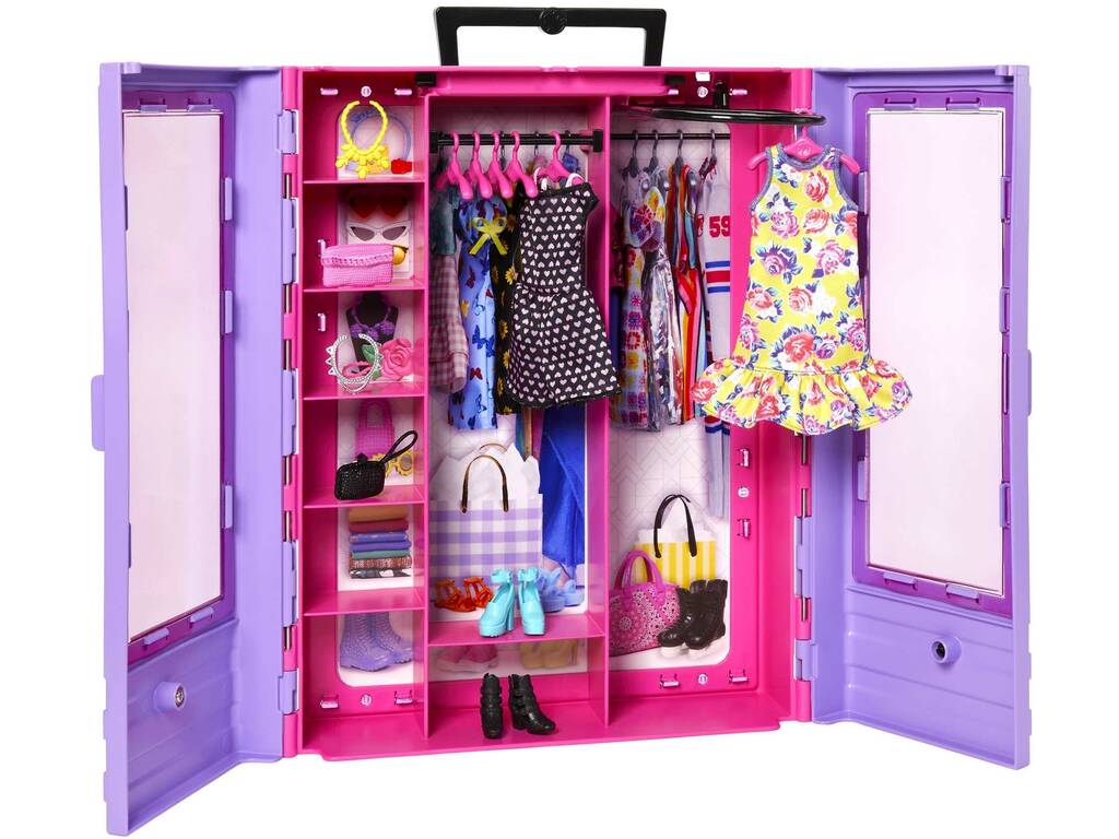 Barbie Super Armoire Portable avec Poupée Mattel HJL66