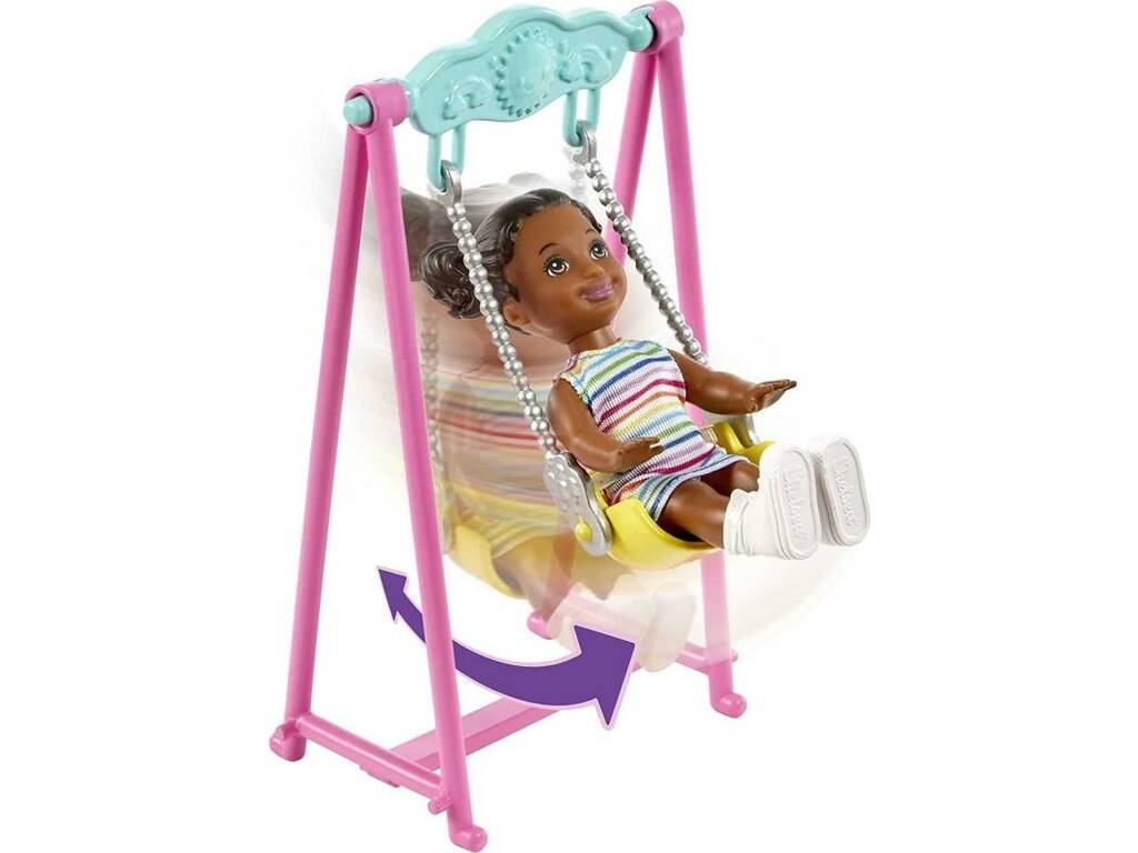 Barbie Skipper Babysitter avec château gonflable Mattel HHB67