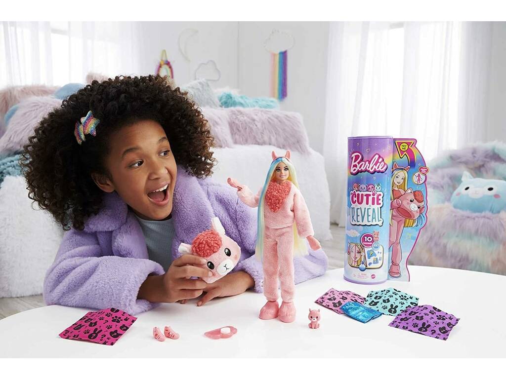 Barbie Cutie Reveal Muñeca Llama Mattel HJL60