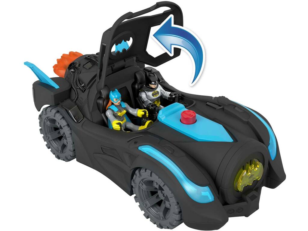 Imaginext DC Super Friends Batmóvil con Luces y Sonidos Mattel HGX96